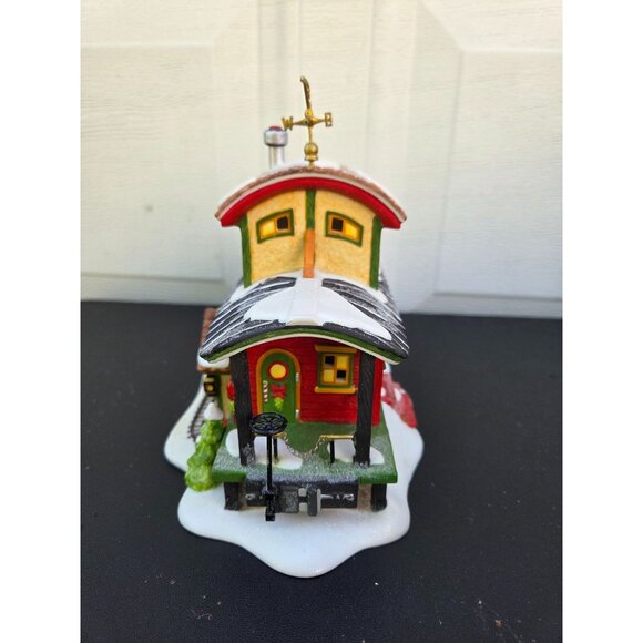 Department 56 North Pole Series T  Tinkers Caboose Cafe Christmas Village - Picture 3 of 7